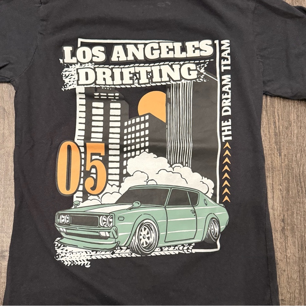Black Los Angeles Drifting Tee - Picture 2 of 5